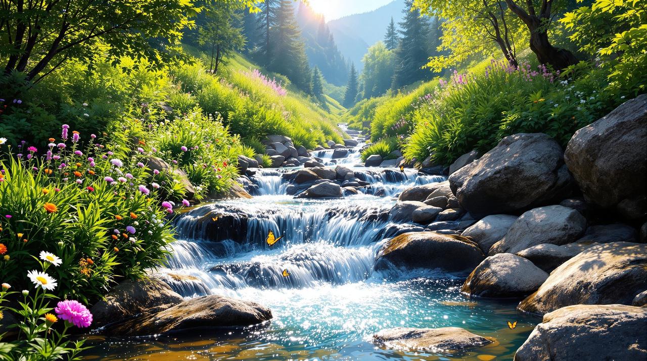 鲍鱼视频 - 山谷四季：夏日的蝉鸣与溪水